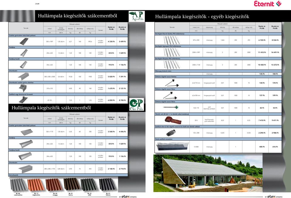 200 293 6 720 Ft 8 534 Ft Taréjkúp Bevilágító Agropala (P6) hullámlemez 246 x 625 1,5 db/m 1,20 100 120 810 Ft 1 029 Ft 2500 x 1097 műanyag 2 200 2000 11 410 Ft 14 491 Ft Taréjkúp kezdő Bevilágító