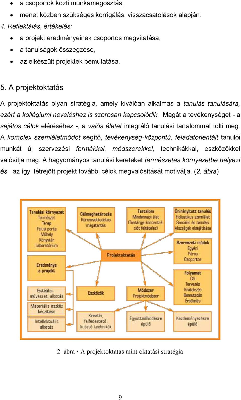 A projektoktatás A projektoktatás olyan stratégia, amely kiválóan alkalmas a tanulás tanulására, ezért a kollégiumi neveléshez is szorosan kapcsolódik.