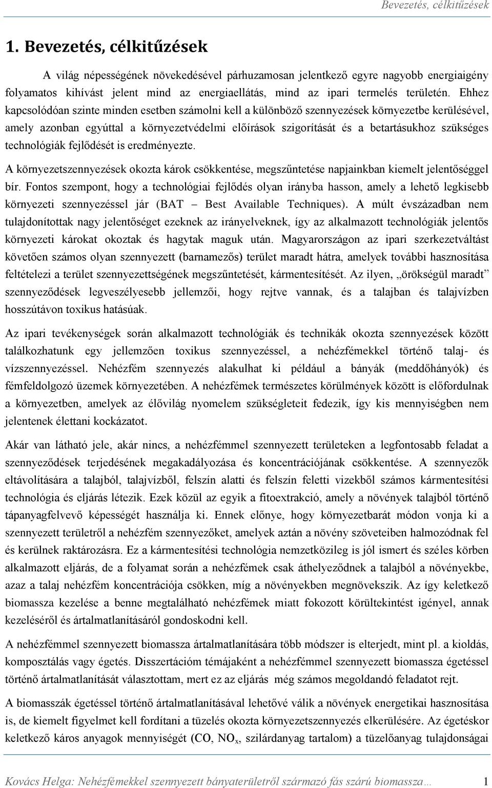 Ehhez kapcsolódóan szinte minden esetben számolni kell a különböző szennyezések környezetbe kerülésével, amely azonban egyúttal a környezetvédelmi előírások szigorítását és a betartásukhoz szükséges