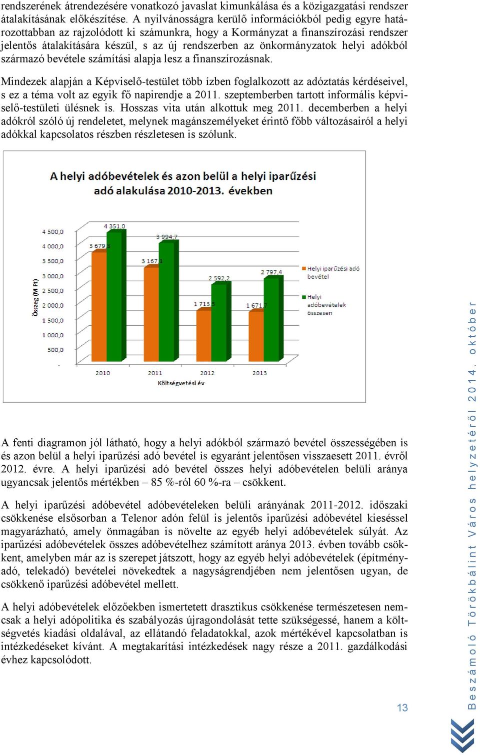 önkormányzatok helyi adókból származó bevétele számítási alapja lesz a finanszírozásnak.