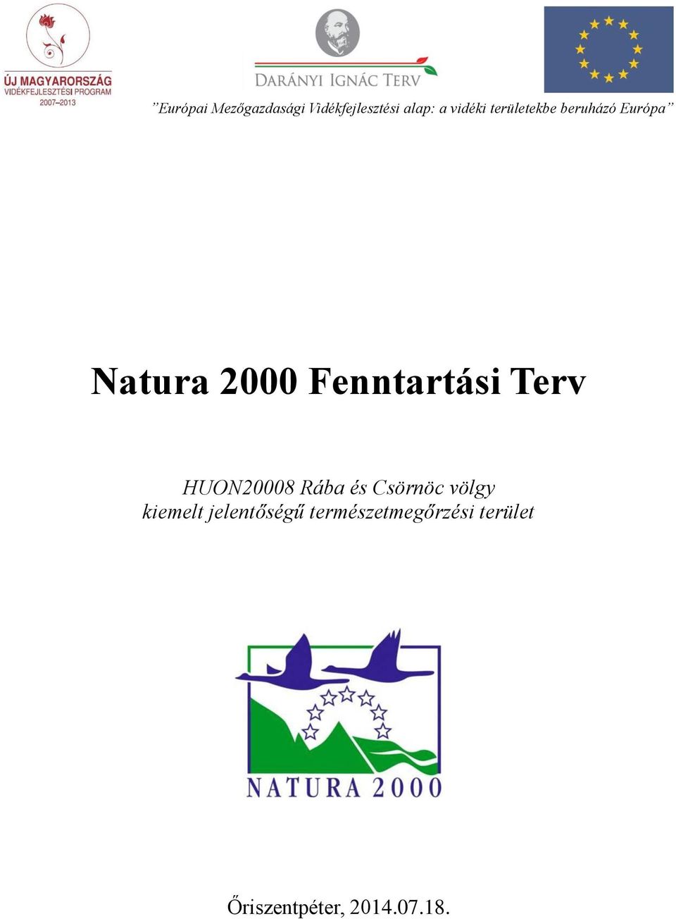 Terv HUON20008 Rába és Csörnöc völgy kiemelt