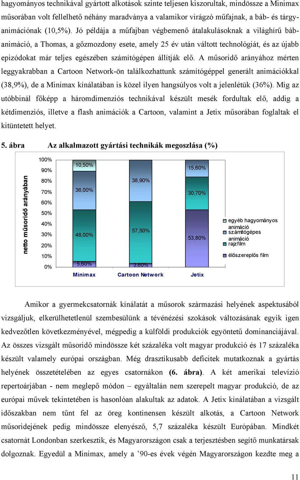 Jó példája a műfajban végbemenő átalakulásoknak a világhírű bábanimáció, a Thomas, a gőzmozdony esete, amely 25 év után váltott technológiát, és az újabb epizódokat már teljes egészében számítógépen