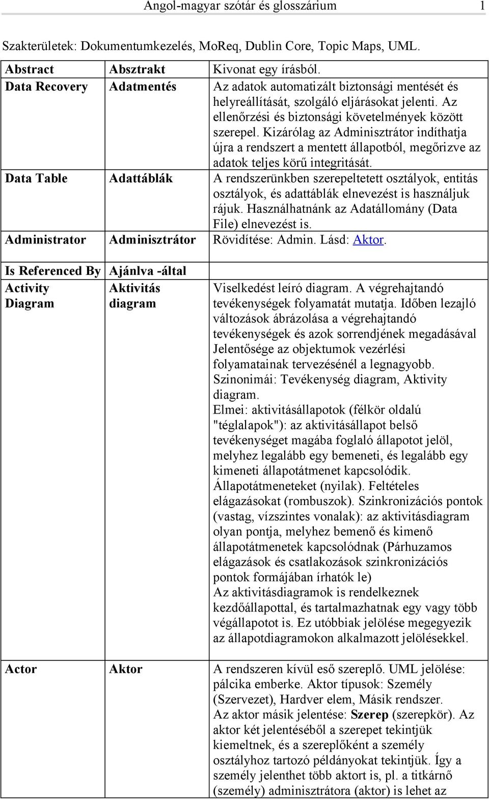 Kizárólag az Adminisztrátor indíthatja újra a rendszert a mentett állapotból, megőrizve az adatok teljes körű integritását.