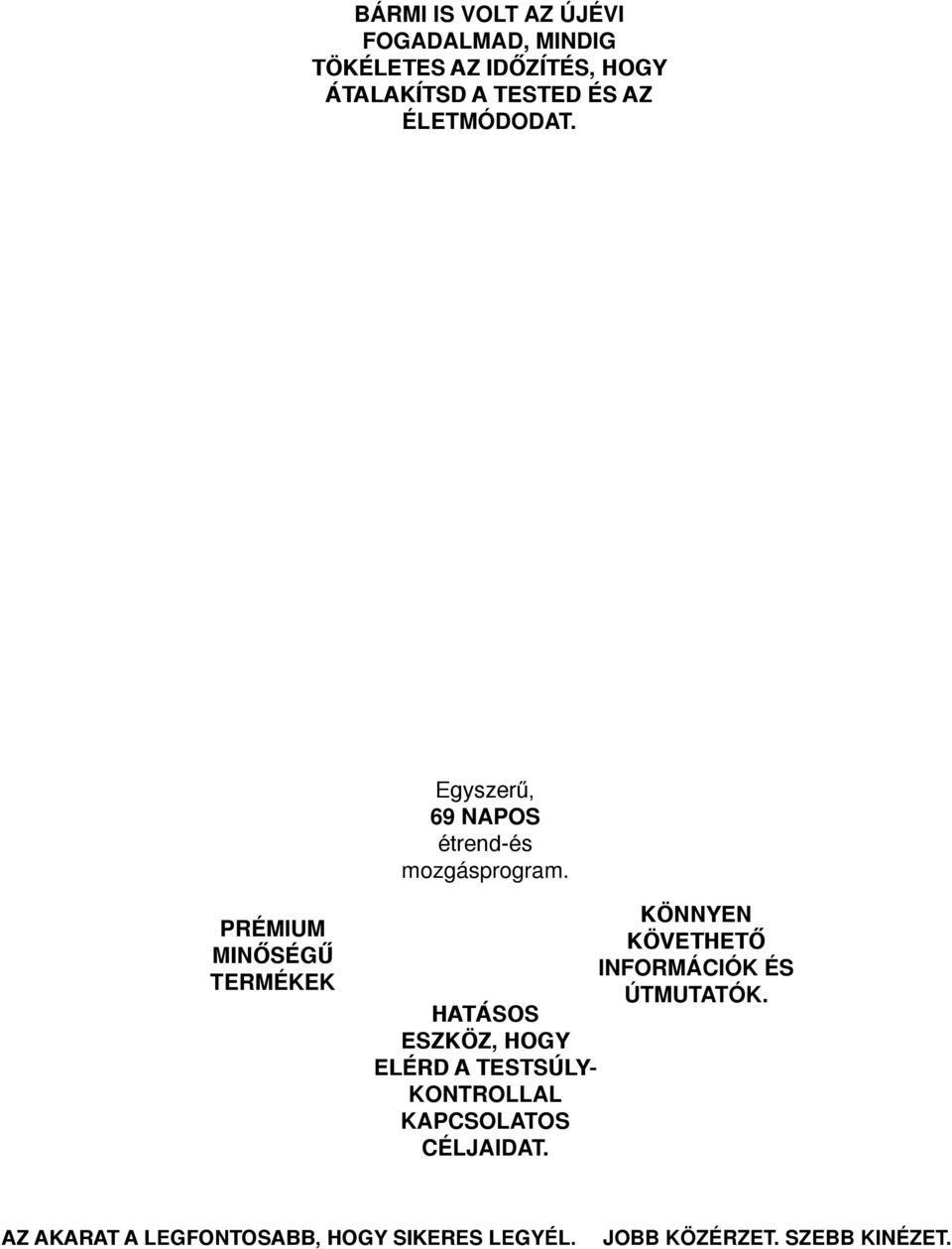 Prémium minőségű termékek Könnyen követhető információk és útmutatók.