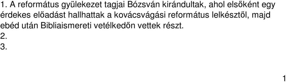 hallhattak a kovácsvágási református lelkésztől,