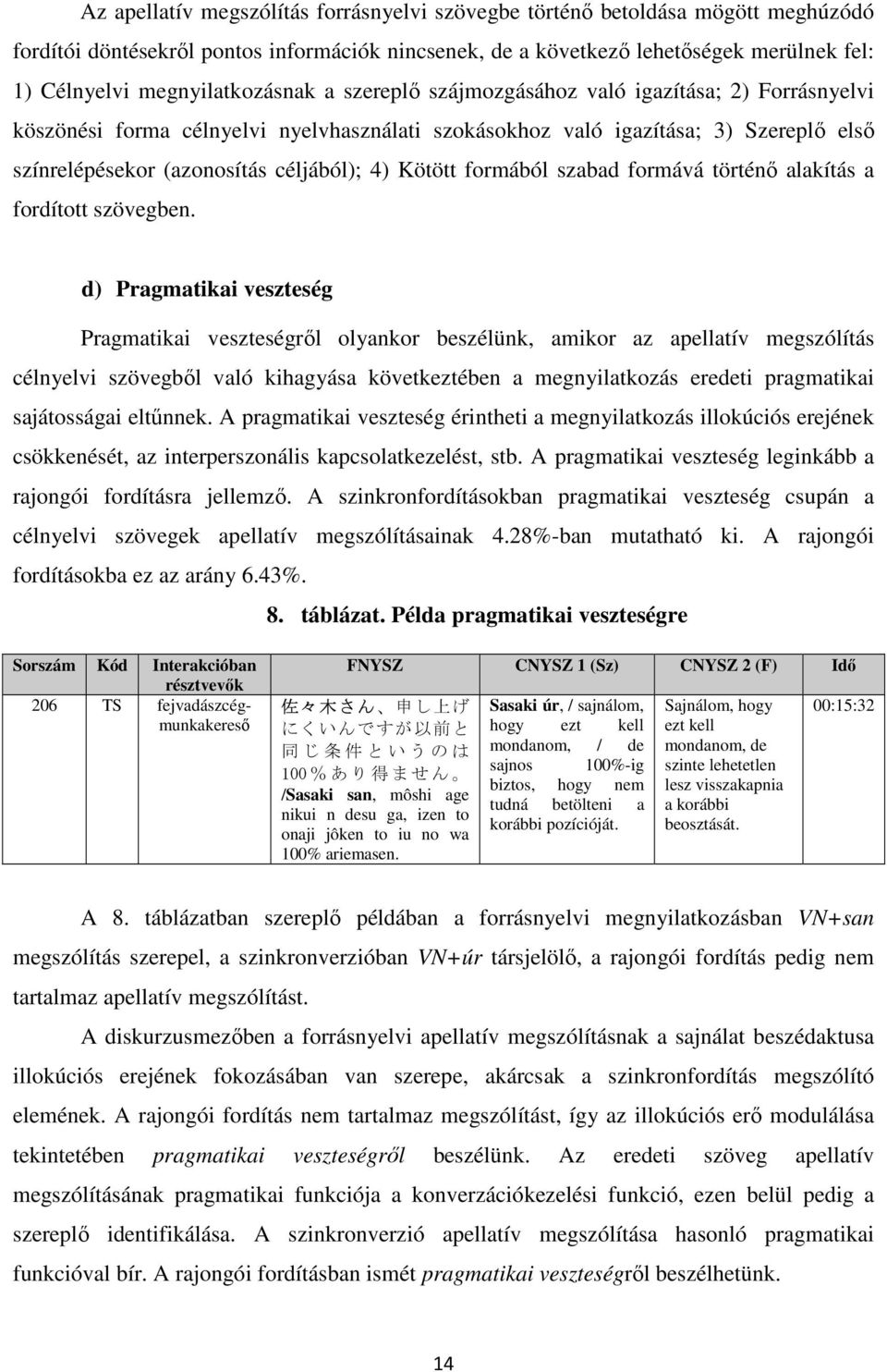 céljából); 4) Kötött formából szabad formává történő alakítás a fordított szövegben.