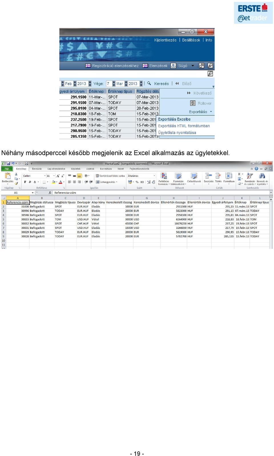 az Excel alkalmazás