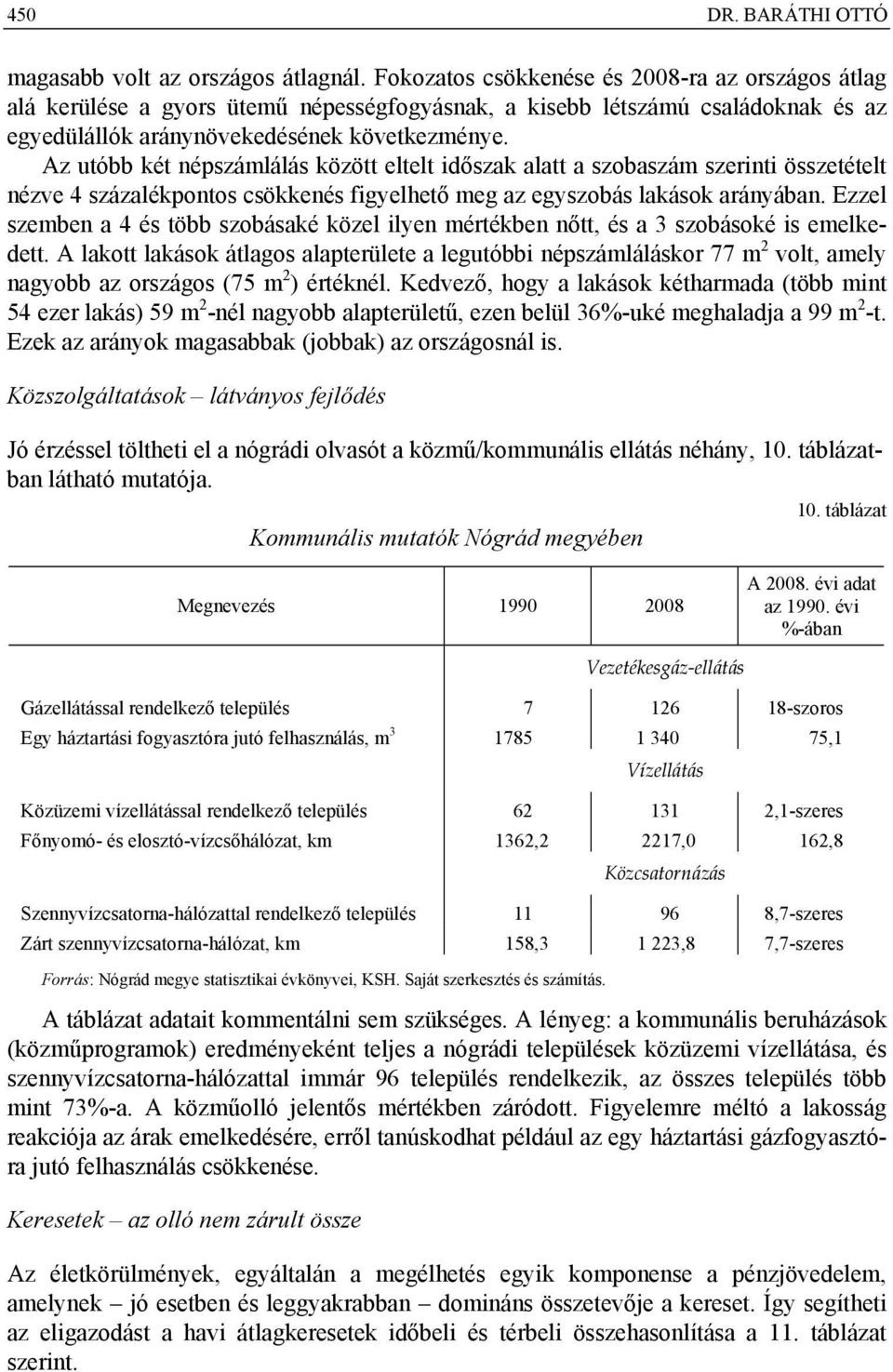 Az utóbb két népszámlálás között eltelt időszak alatt a szobaszám szerinti összetételt nézve 4 százalékpontos csökkenés figyelhető meg az egyszobás lakások arányában.