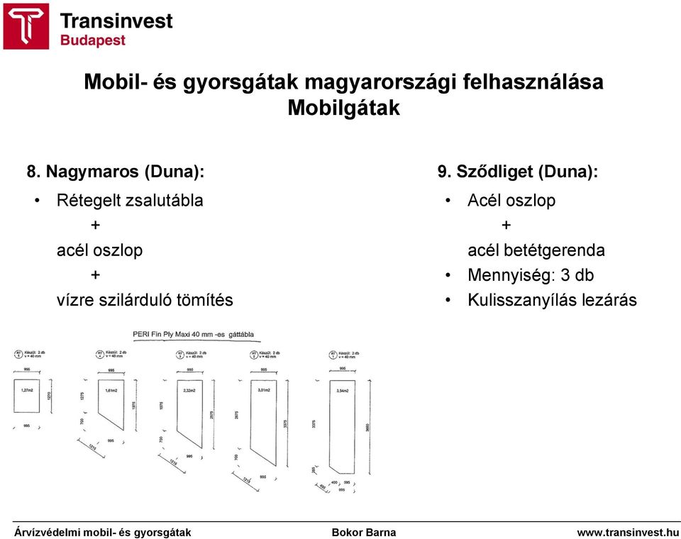 oszlop + vízre szilárduló tömítés 9.