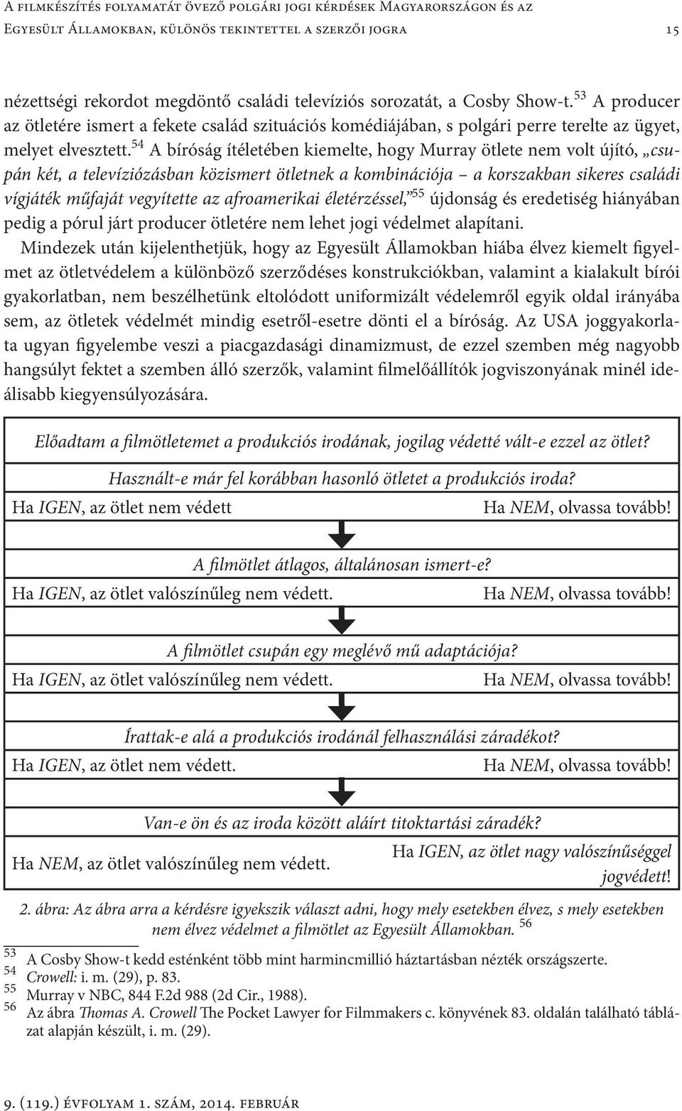 54 A bíróság ítéletében kiemelte, hogy Murray ötlete nem volt újító, csupán két, a televíziózásban közismert ötletnek a kombinációja a korszakban sikeres családi vígjáték műfaját vegyítette az