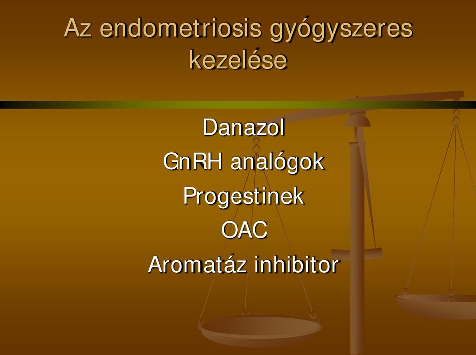 Danazol GnRH analógok