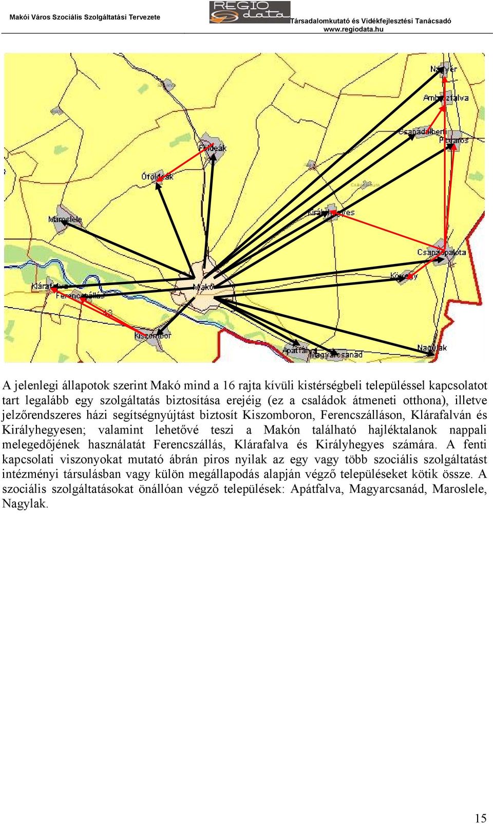 melegedőjének használatát Ferencszállás, Klárafalva és Királyhegyes számára.