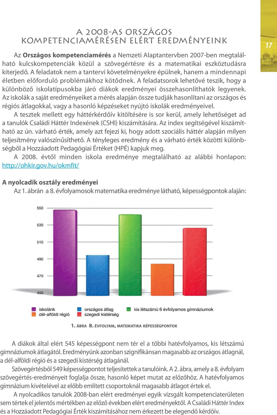 A feladatsorok lehetővé teszik, hogy a különböző iskolatípusokba járó diákok eredményei összehasonlíthatók legyenek.