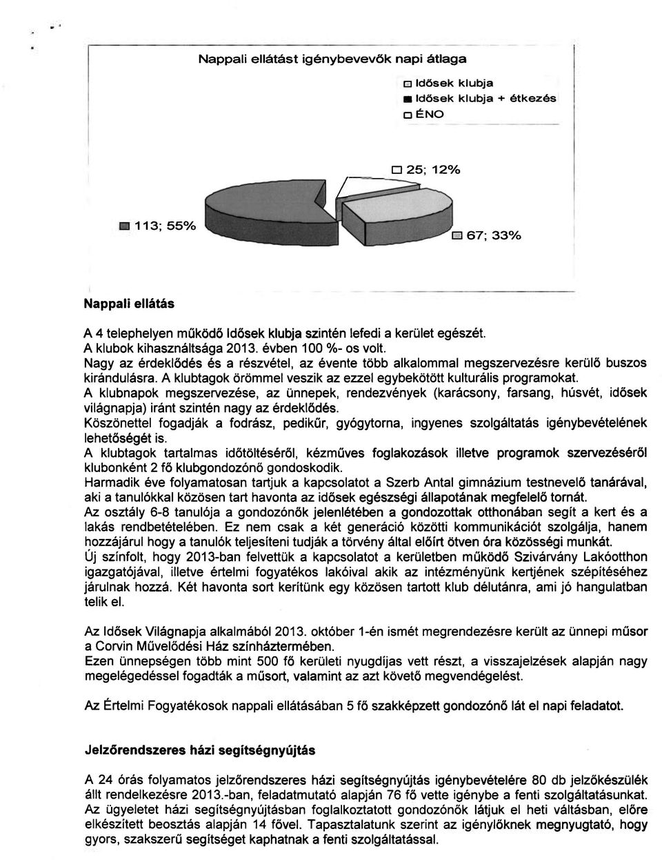 A klubtagok örömmel veszik az ezzel egybekötött kulturális programokat.