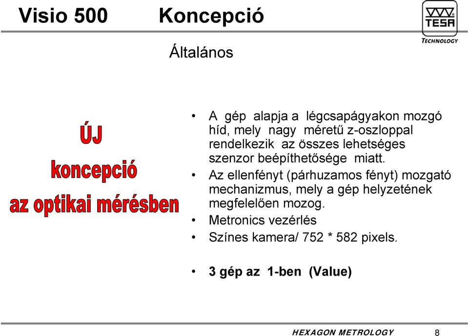 Az ellenfényt (párhuzamos fényt) mozgató mechanizmus, mely a gép helyzetének