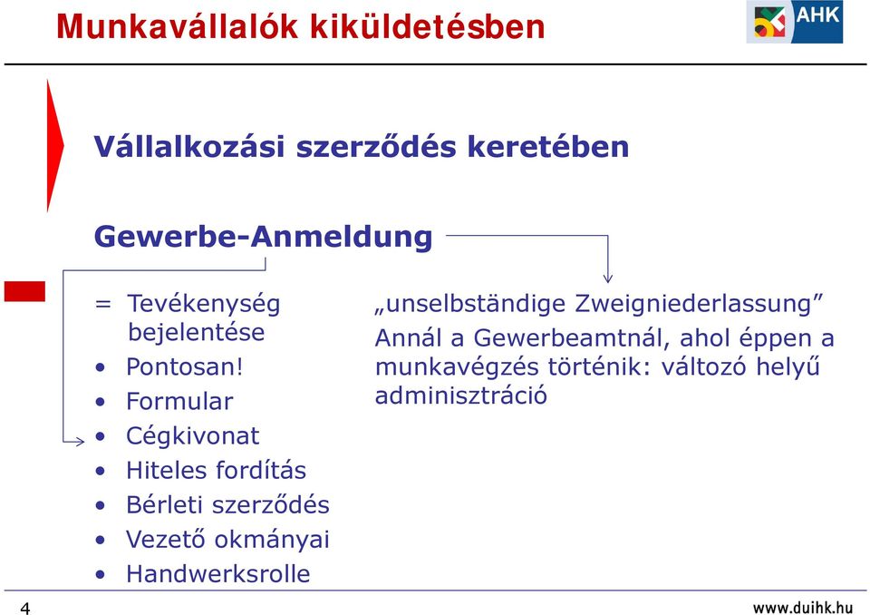 Formular Cégkivonat Hiteles fordítás Bérleti szerződés Vezető okmányai