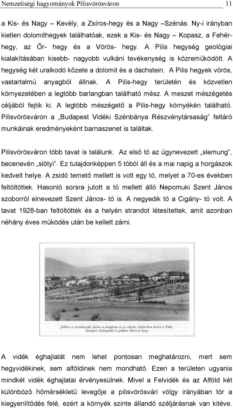 A Pilis hegység geológiai kialakításában kisebb- nagyobb vulkáni tevékenység is közreműködött. A hegység két uralkodó kőzete a dolomit és a dachstein.