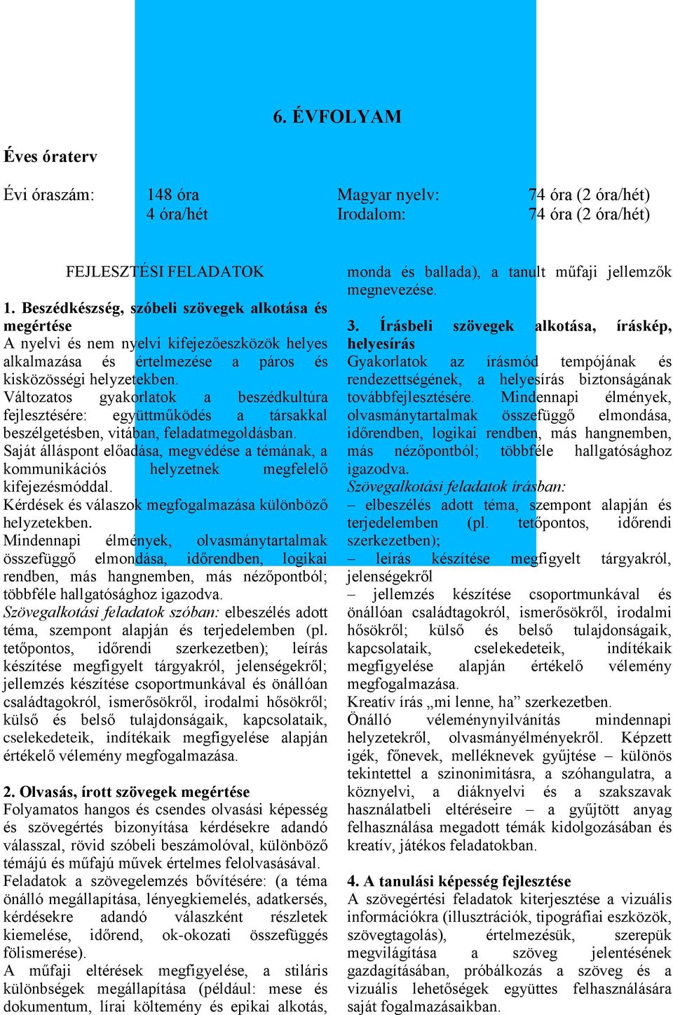 Változatos gyakorlatok a beszédkultúra fejlesztésére: együttműködés a társakkal beszélgetésben, vitában, feladatmegoldásban.