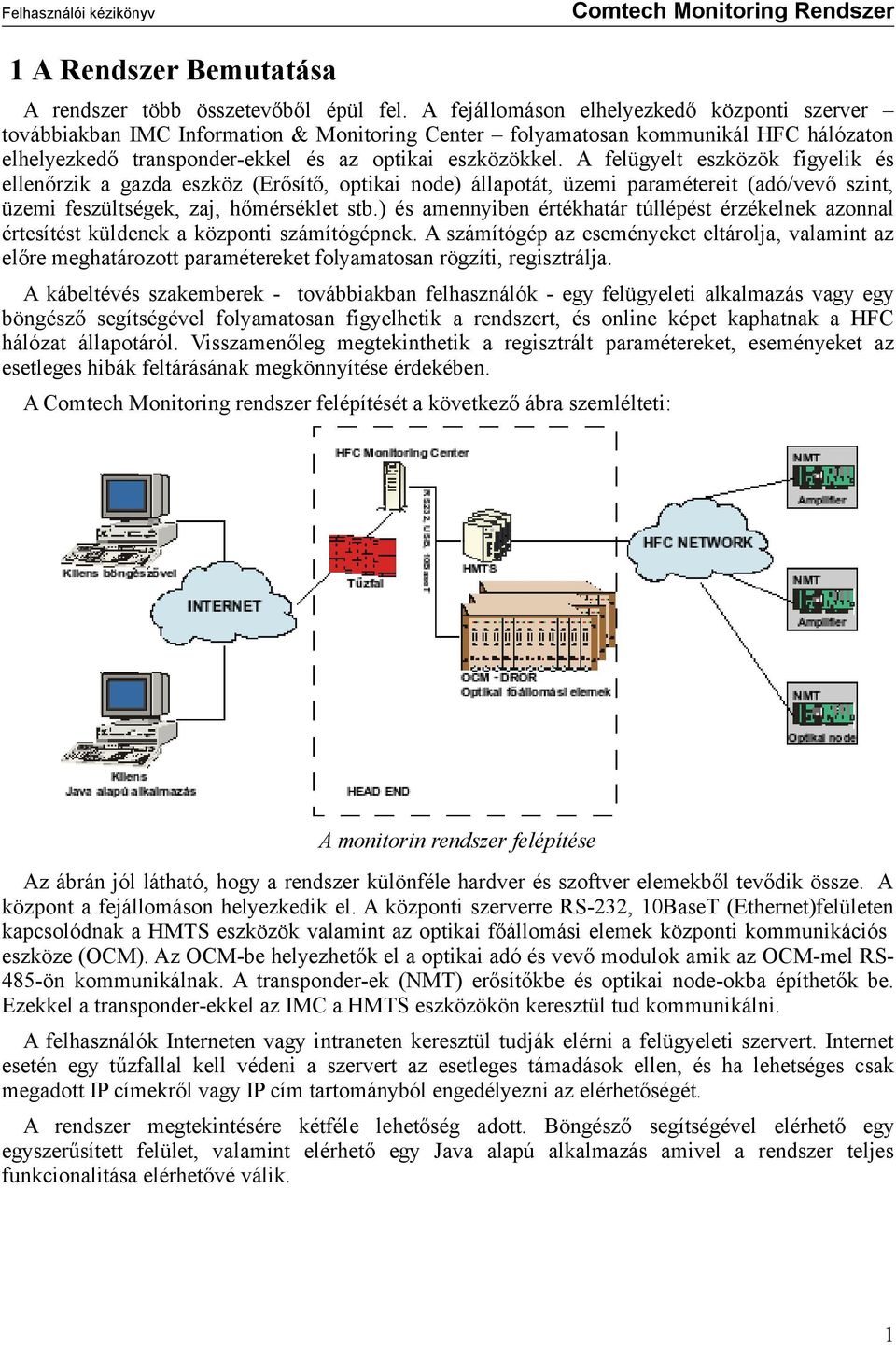 A felügyelt eszközök figyelik és ellenőrzik a gazda eszköz (Erősítő, optikai node) állapotát, üzemi paramétereit (adó/vevő szint, üzemi feszültségek, zaj, hőmérséklet stb.