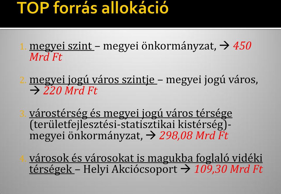 várostérség és megyei jogú város térsége (területfejlesztési-statisztikai