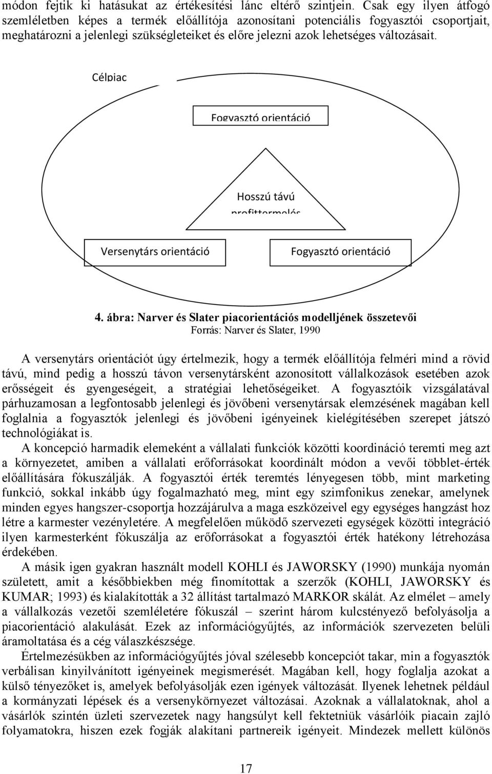 Célpiac Fogyasztó orientáció Hosszú távú profittermelés Versenytárs orientáció Fogyasztó orientáció 4.