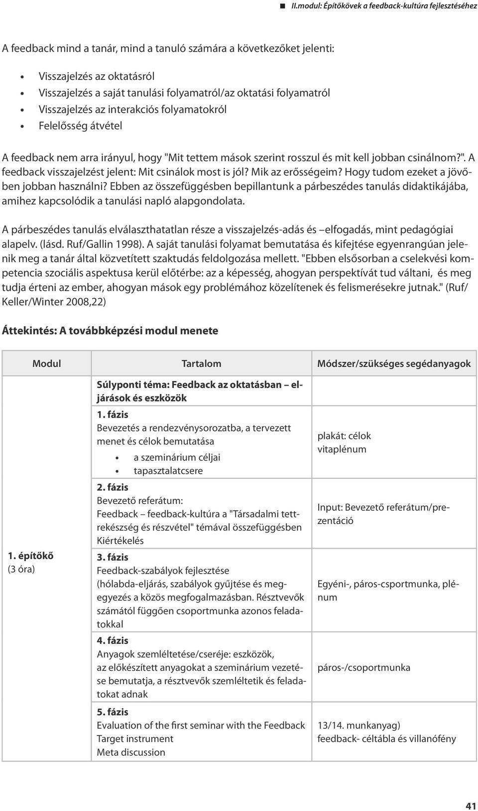 Mik az erősségeim? Hogy tudom ezeket a jövőben jobban használni? Ebben az összefüggésben bepillantunk a párbeszédes tanulás didaktikájába, amihez kapcsolódik a tanulási napló alapgondolata.