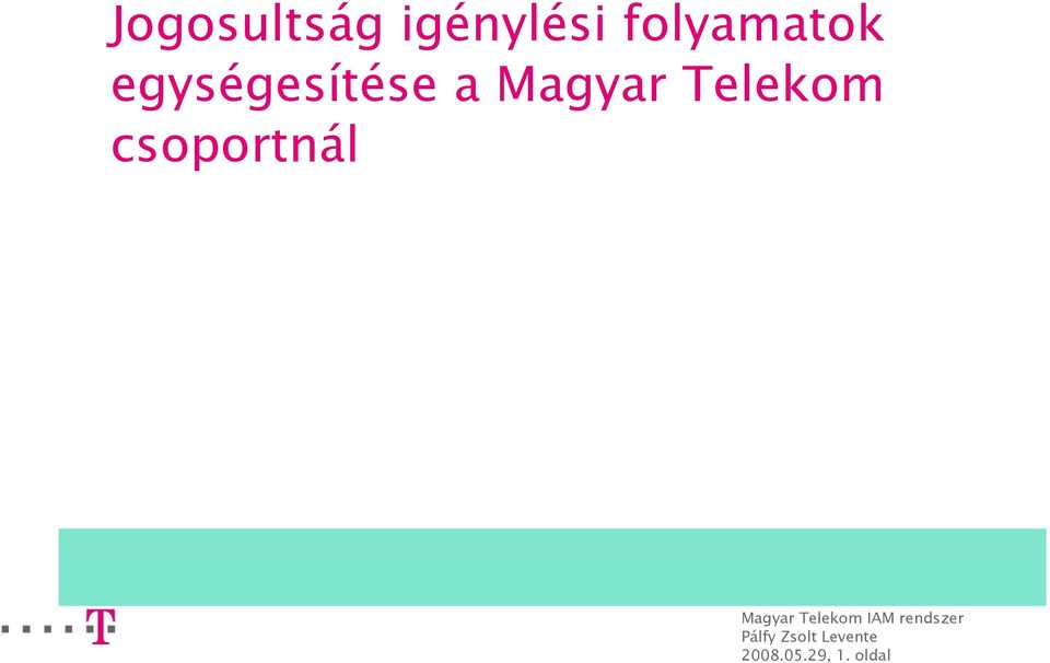 Magyar Telekom csoportnál