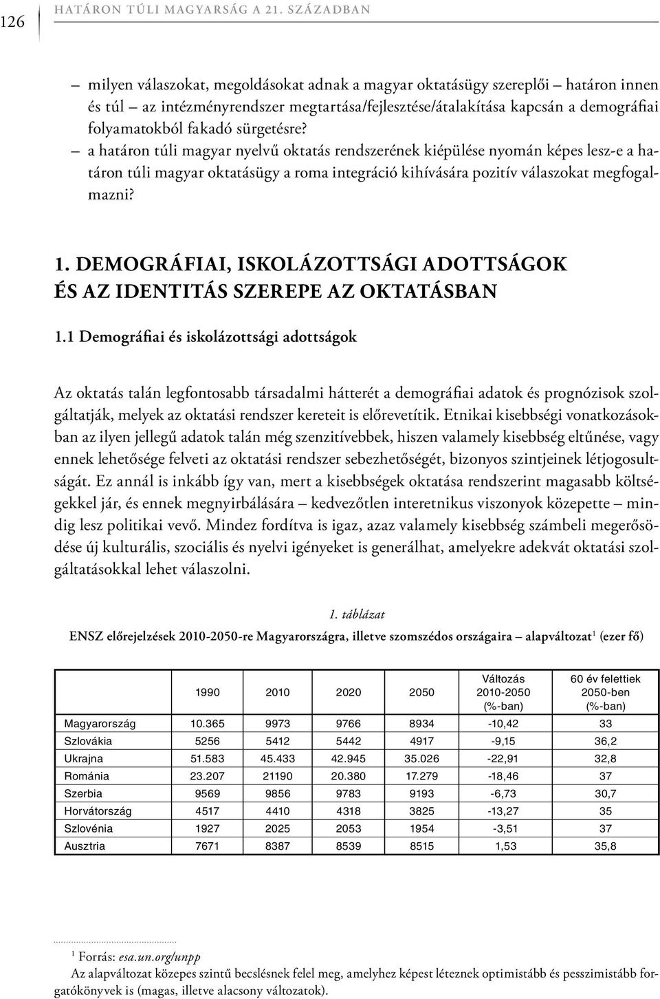 sürgetésre? a határon túli magyar nyelvű oktatás rendszerének kiépülése nyomán képes lesz-e a határon túli magyar oktatásügy a roma integráció kihívására pozitív válaszokat megfogalmazni? 1.