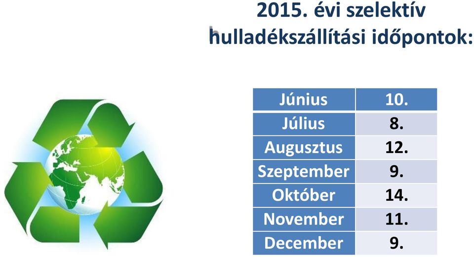 10. Július 8. Augusztus 12.