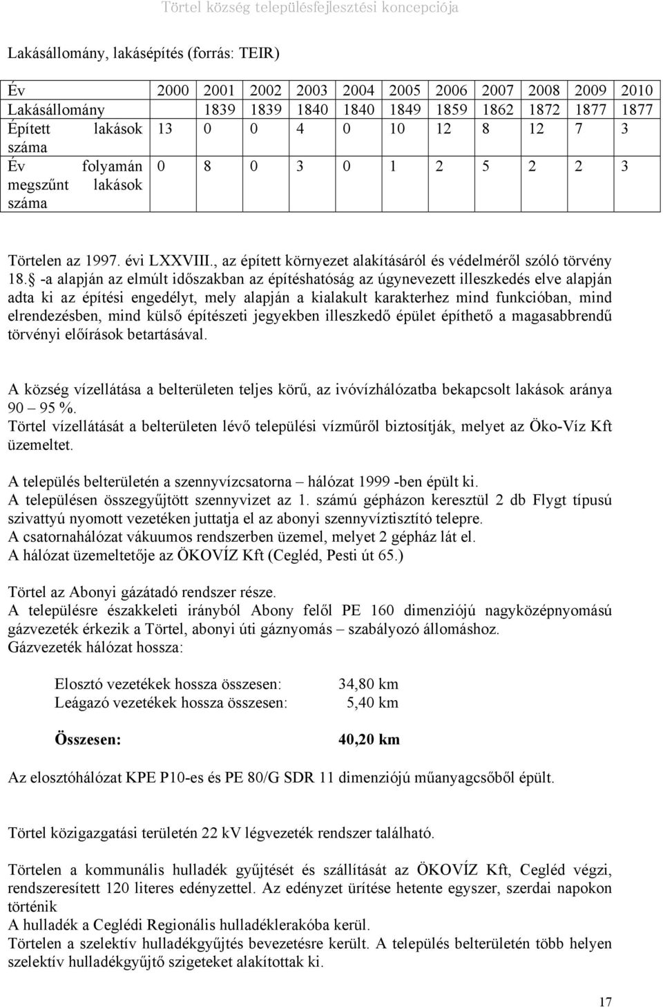 -a alapján az elmúlt időszakban az építéshatóság az úgynevezett illeszkedés elve alapján adta ki az építési engedélyt, mely alapján a kialakult karakterhez mind funkcióban, mind elrendezésben, mind