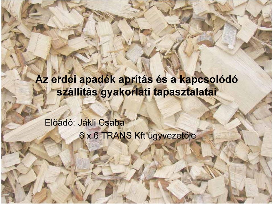 gyakorlati tapasztalatai