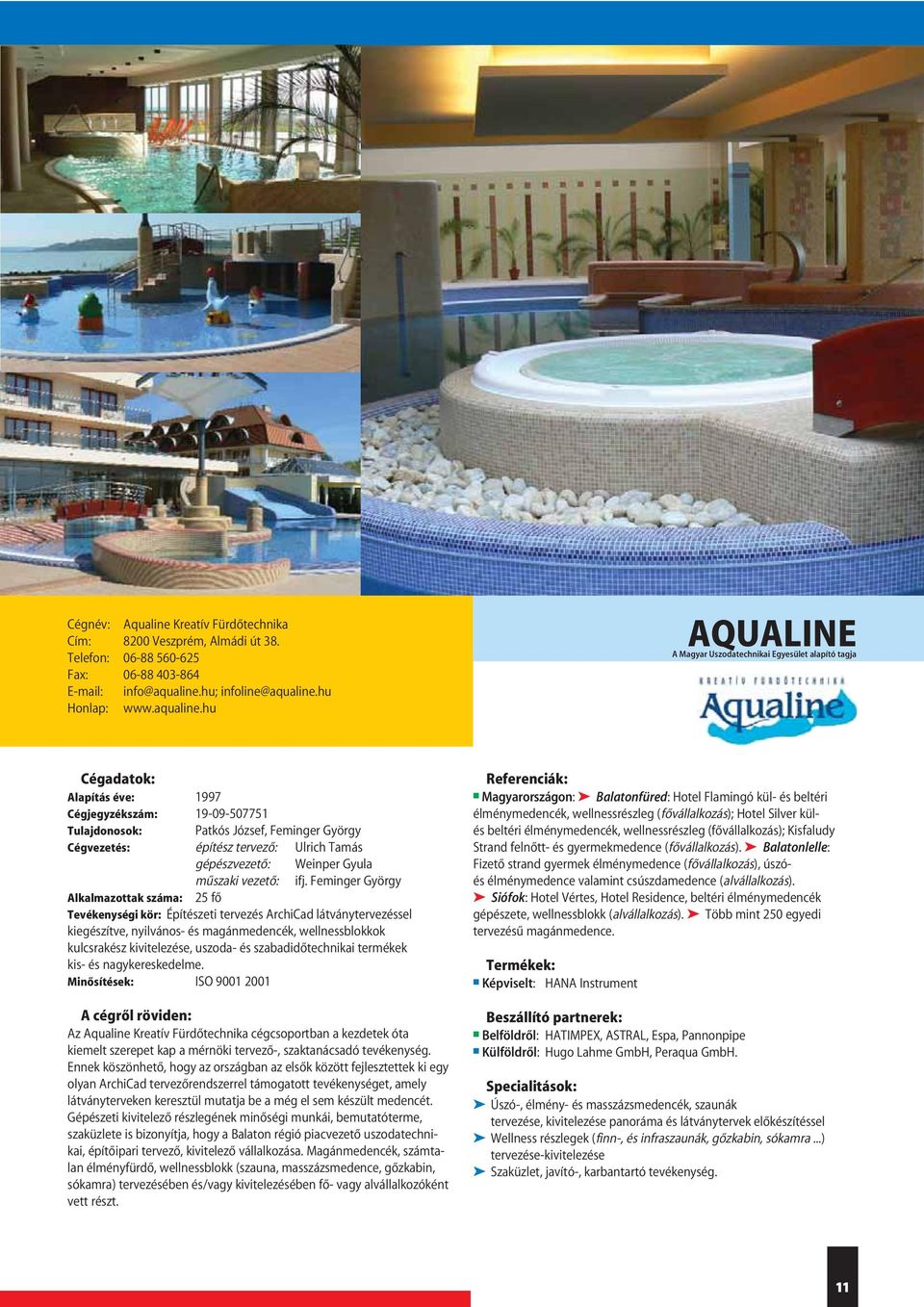 hu Honlap: www.aqualine.