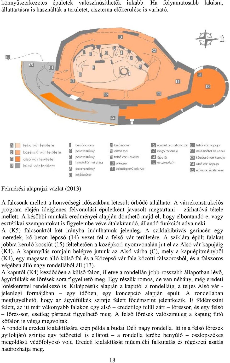 A várrekonstrukciós program elején ideiglenes felvonulási épületként javasolt megtartani zárhatóvá tétele mellett.