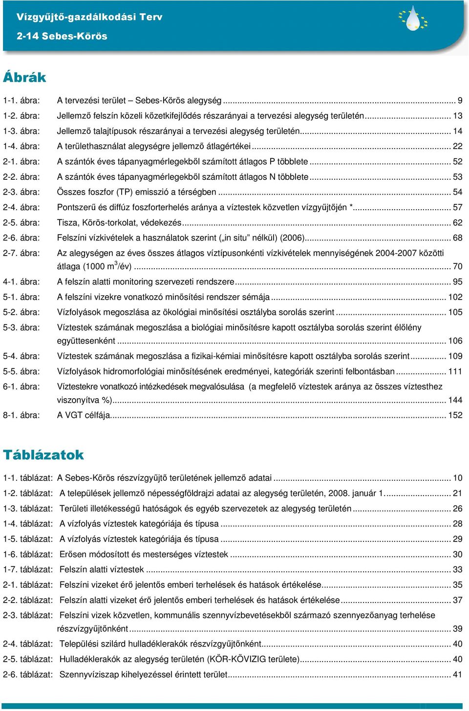 ábra: A szántók éves tápanyagmérlegekből számított átlagos P többlete... 52 2-2. ábra: A szántók éves tápanyagmérlegekből számított átlagos N többlete... 53 2-3.