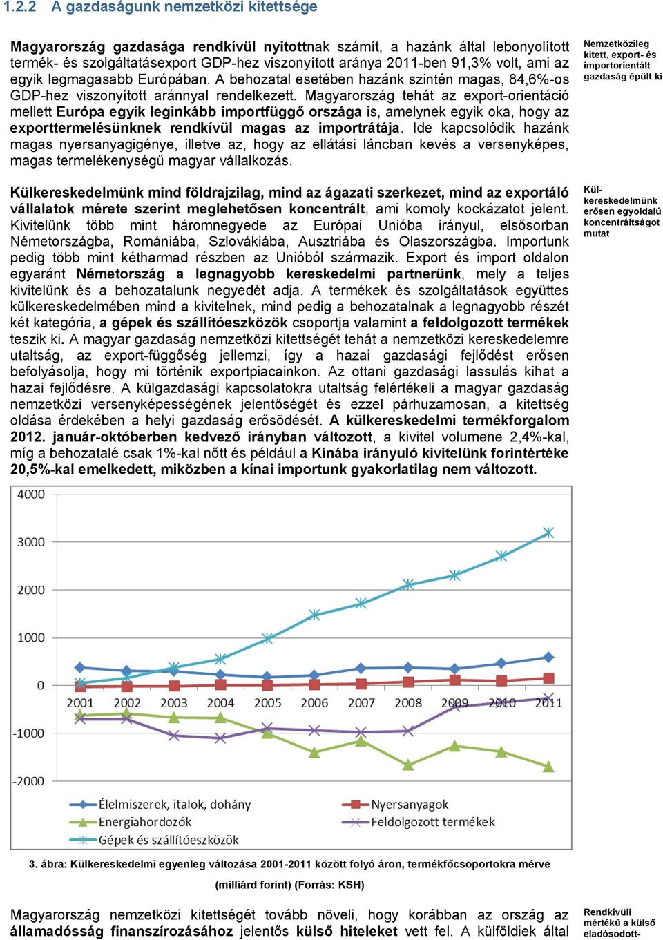 Magyarország tehát az export-orientáció mellett Európa egyik leginkább importfüggő országa is, amelynek egyik oka, hogy az exporttermelésünknek rendkívül magas az importrátája.