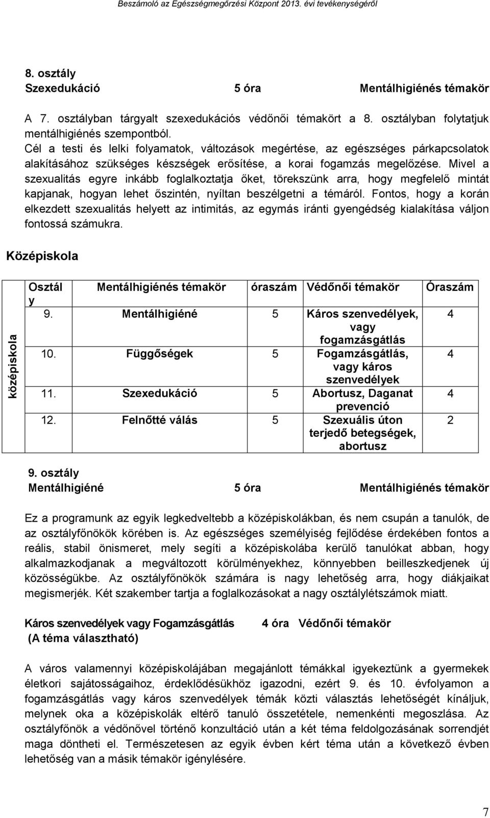 Mivel a szexualitás egyre inkább foglalkoztatja őket, törekszünk arra, hogy megfelelő mintát kapjanak, hogyan lehet őszintén, nyíltan beszélgetni a témáról.