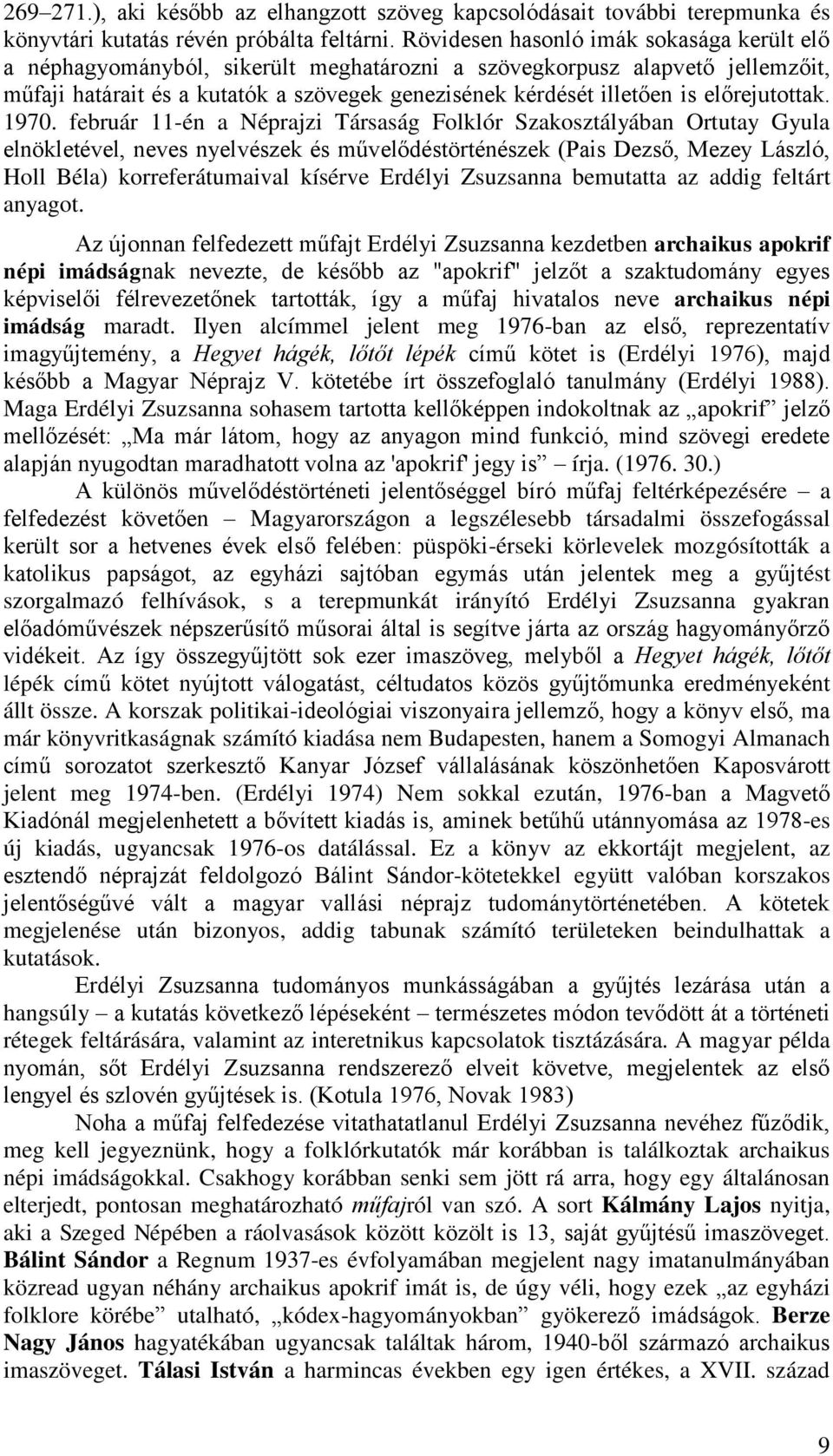 előrejutottak. 1970.