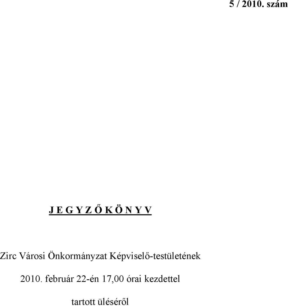 Városi Önkormányzat