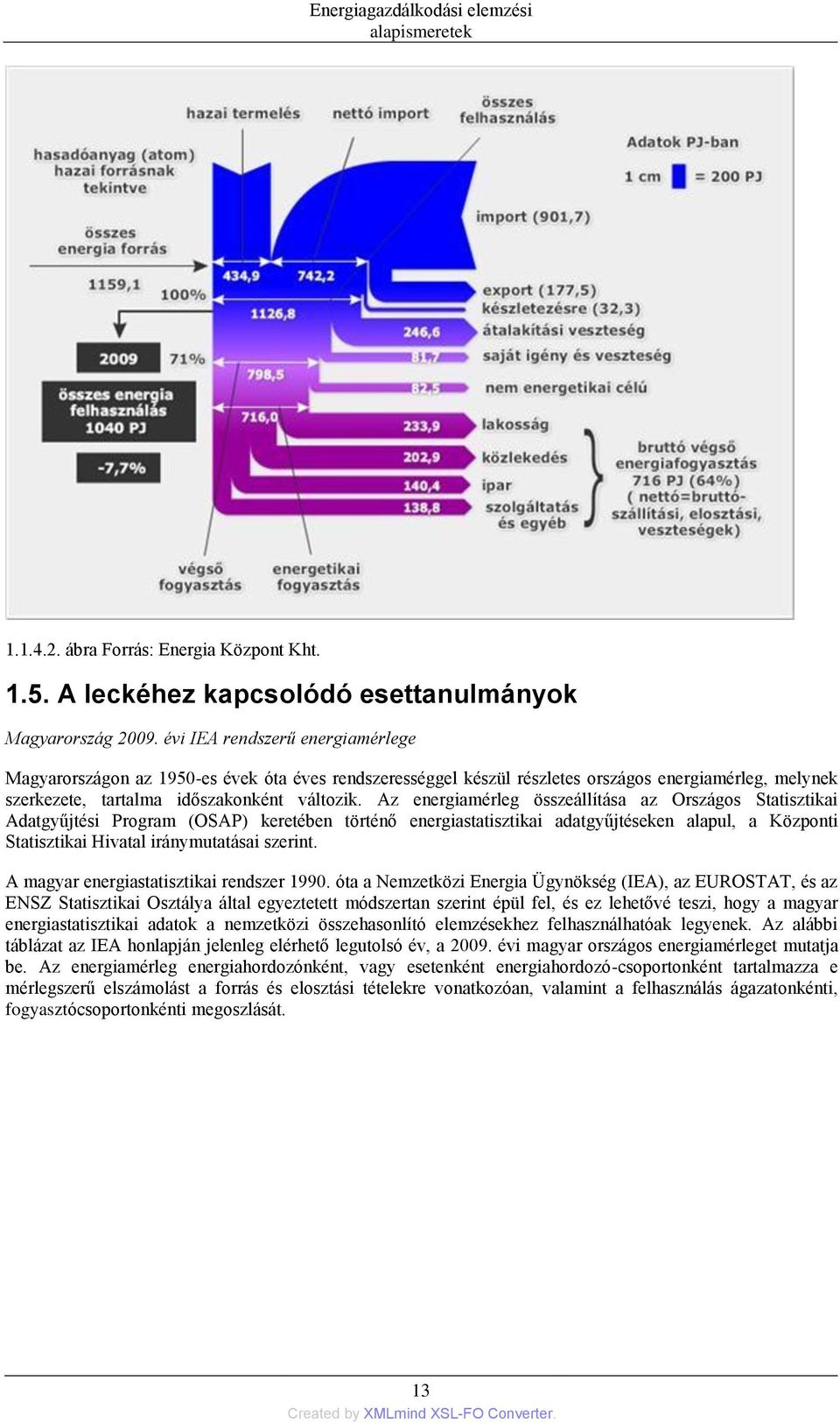 Az energiamérleg összeállítása az Országos Statisztikai Adatgyűjtési Program (OSAP) keretében történő energiastatisztikai adatgyűjtéseken alapul, a Központi Statisztikai Hivatal iránymutatásai