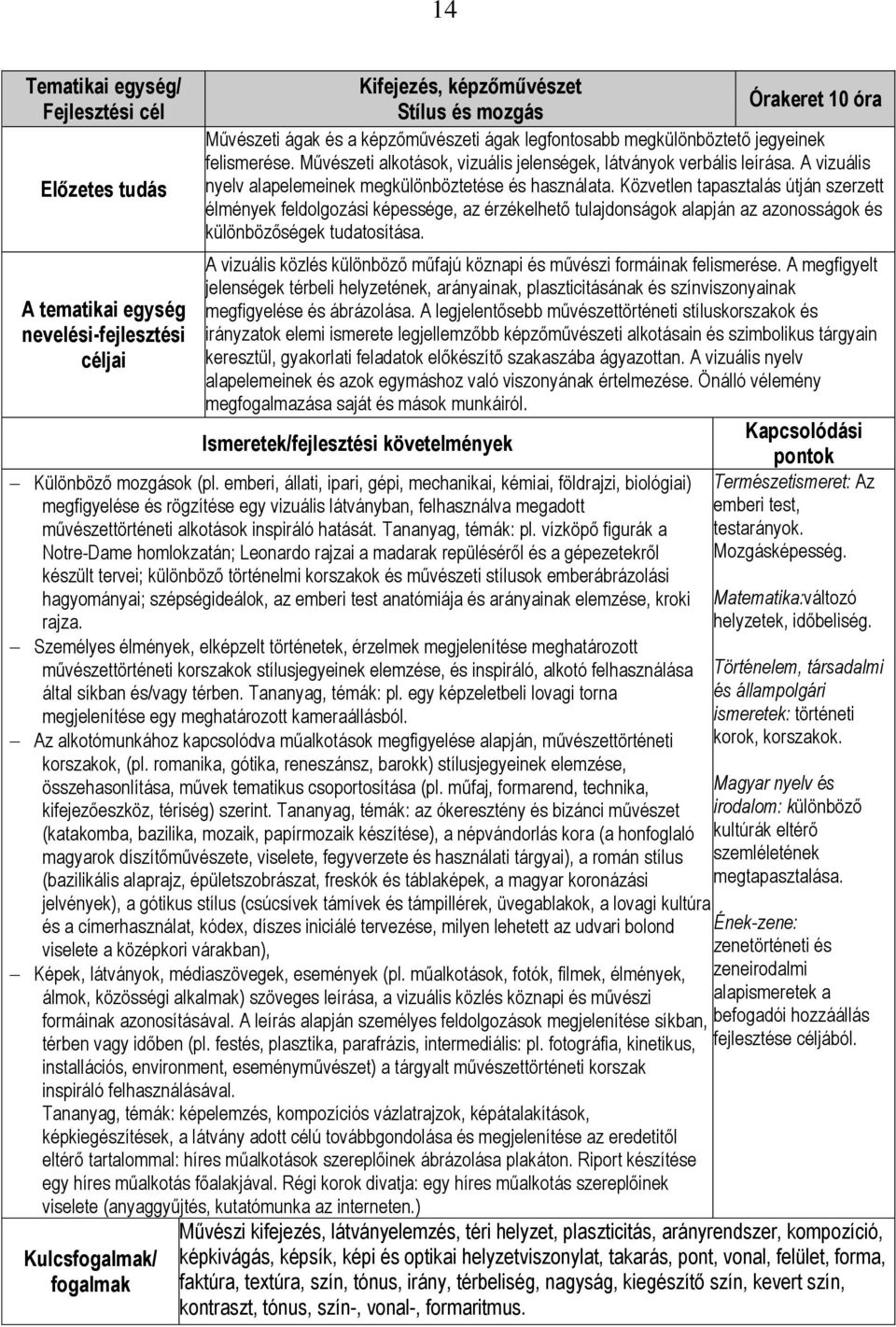 Közvetlen tapasztalás útján szerzett élmények feldolgozási képessége, az érzékelhető tulajdonságok alapján az azonosságok és különbözőségek tudatosítása.