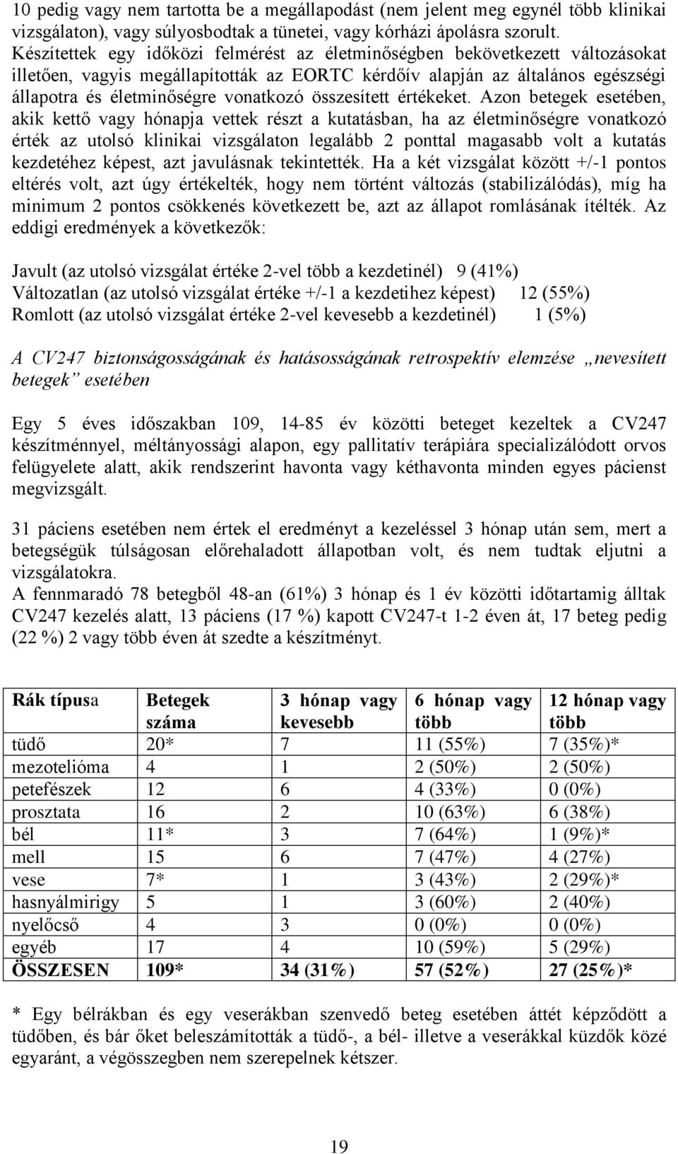 összesített értékeket.