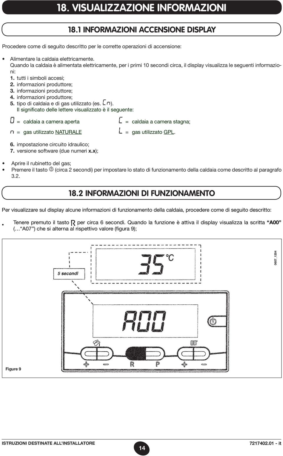 informazioni produttore; 4. informazioni produttore; 5. tipo di caldaia e di gas utilizzato (es. ).