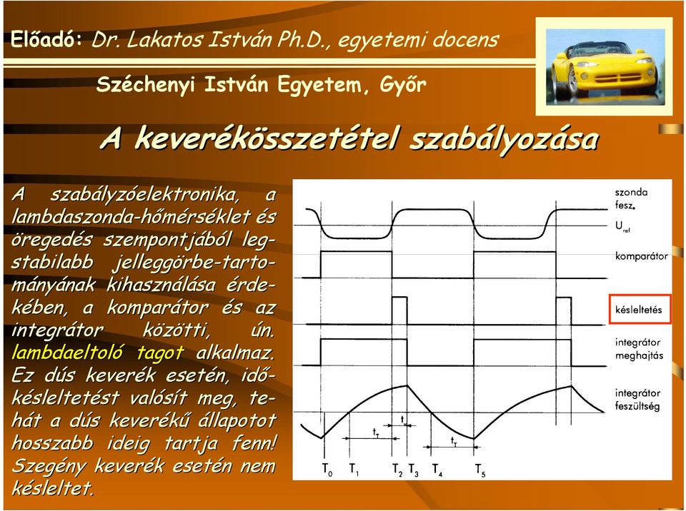 komparátor és s az integrátor tor közötti, k ún. lambdaeltoló tagot alkalmaz.