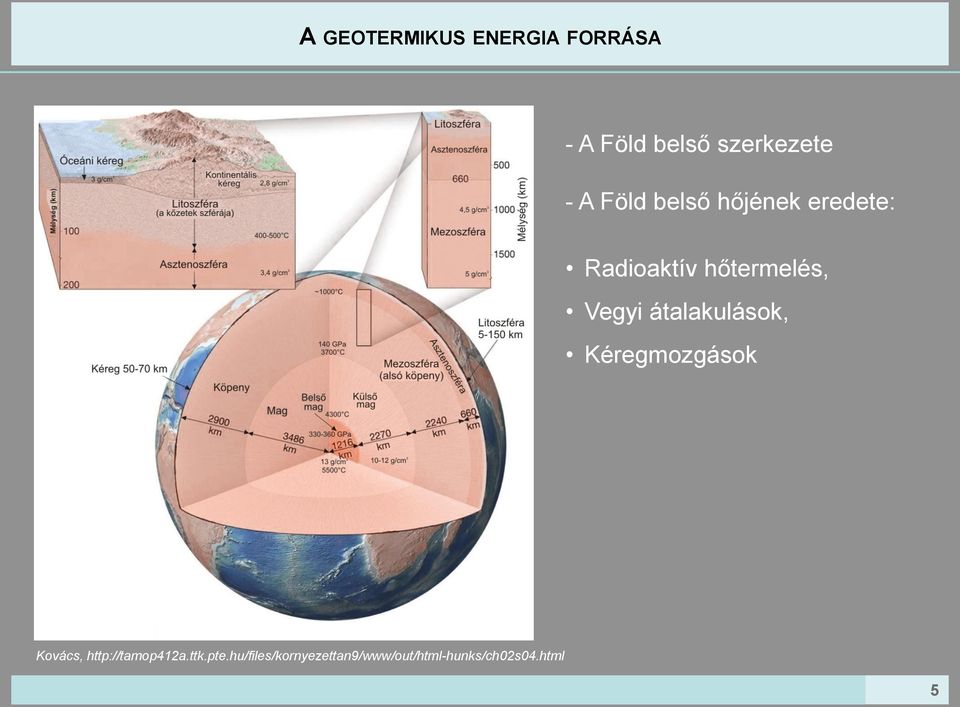 átalakulások, Kéregmozgások Kovács, http://tamop412a.ttk.