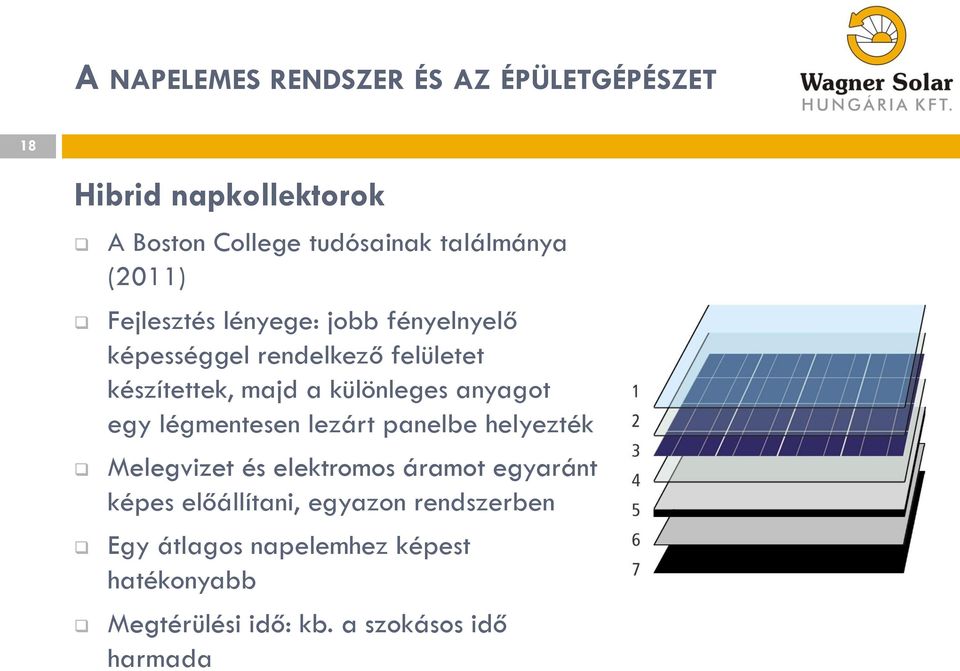 légmentesen lezárt panelbe helyezték Melegvizet és elektromos áramot egyaránt képes előállítani,