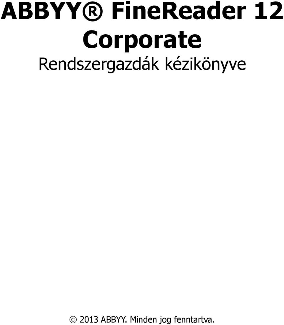 Corporate 2013 .