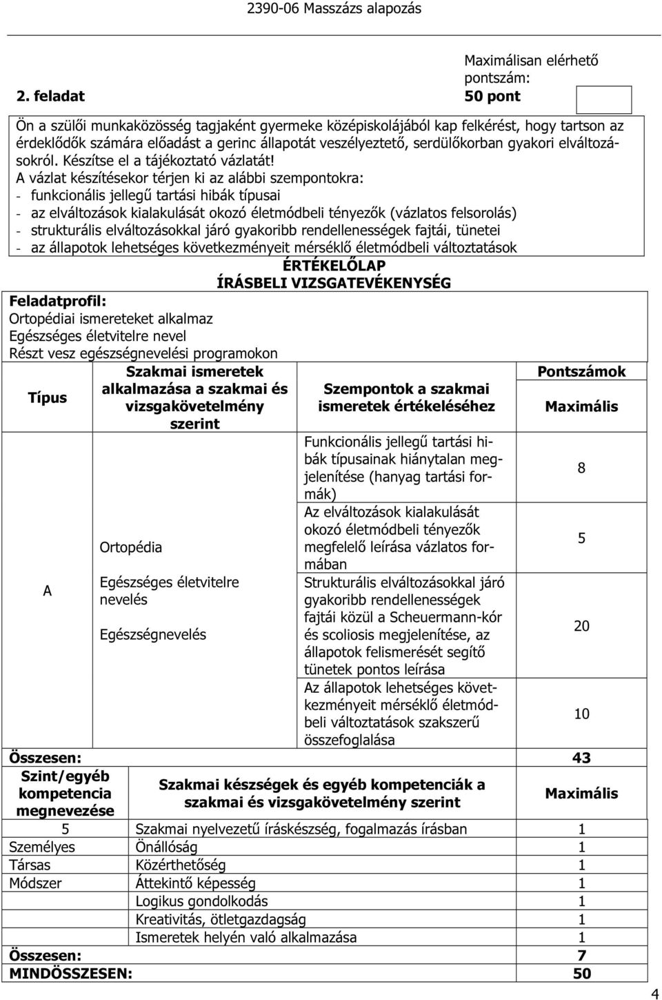 elváltozásokról. Készítse el a tájékoztató vázlatát!