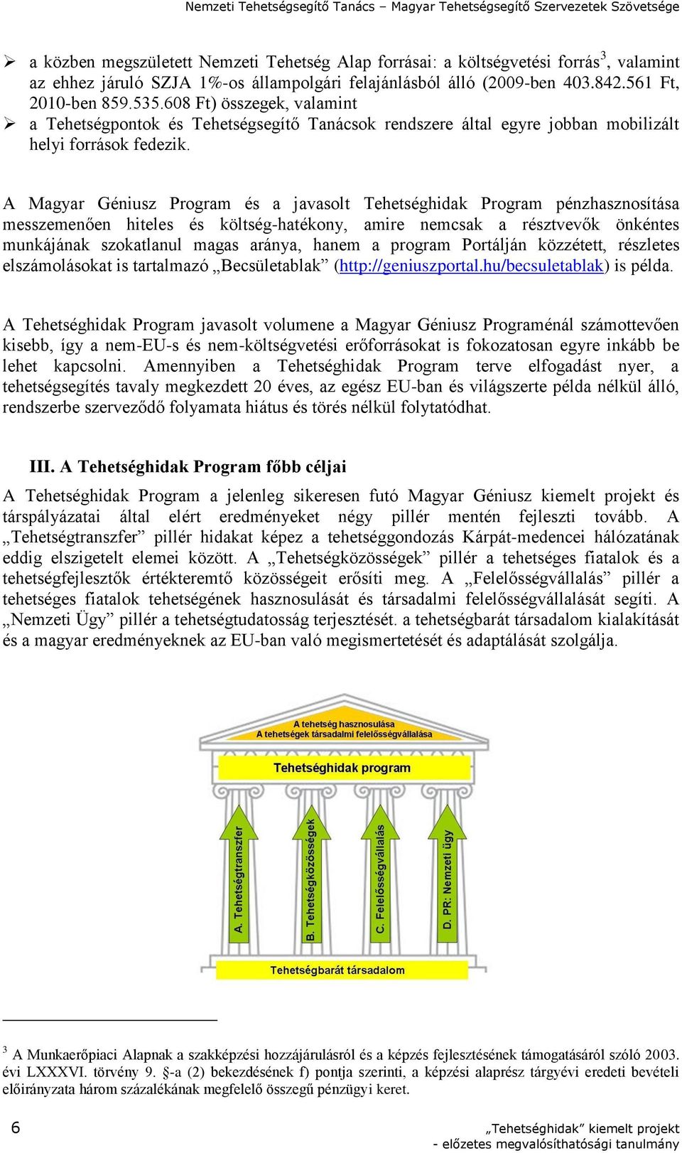 A Magyar Géniusz Program és a javasolt Tehetséghidak Program pénzhasznosítása messzemenően hiteles és költség-hatékony, amire nemcsak a résztvevők önkéntes munkájának szokatlanul magas aránya, hanem