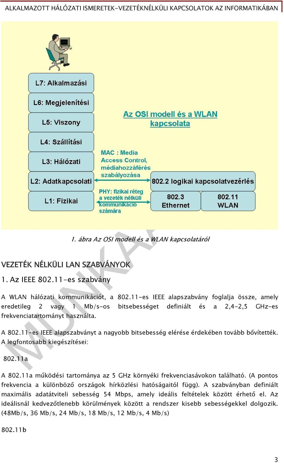 11-es IEEE alapszabványt a nagyobb bitsebesség elérése érdekében tovább bővítették. A legfontosabb kiegészítései: 802.11a A 802.11a működési tartománya az 5 GHz környéki frekvenciasávokon található.