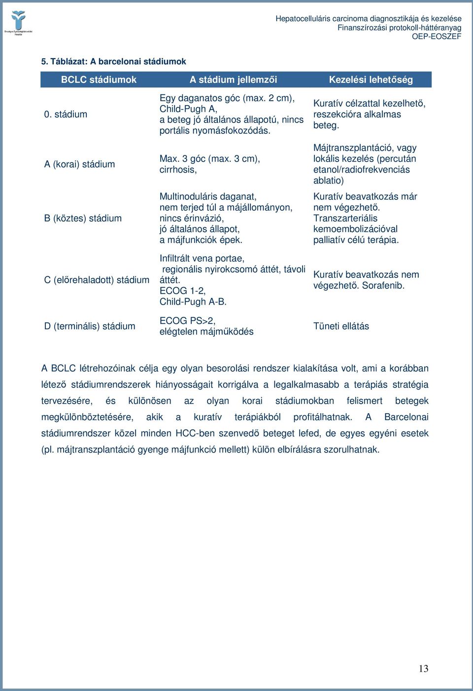2 cm), Child-Pugh A, a beteg jó általános állapotú, nincs portális nyomásfokozódás. Max. 3 góc (max.
